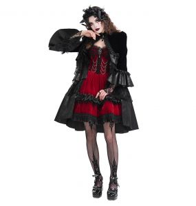 Black Lace and Velvet 'Amelina' Jacket