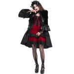 Veste 'Amelina' en Dentelle et Velours Noirs