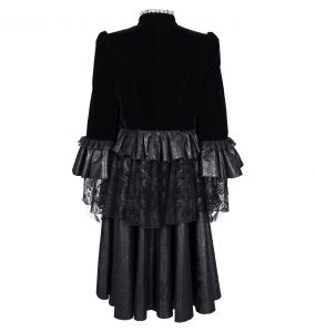 Black Lace and Velvet 'Amelina' Jacket