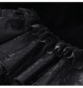 Black Lace and Velvet 'Amelina' Jacket