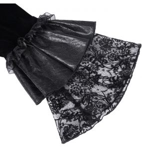 Black Lace and Velvet 'Amelina' Jacket