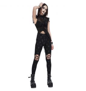 Leggings 'Penta Crosses' Noir