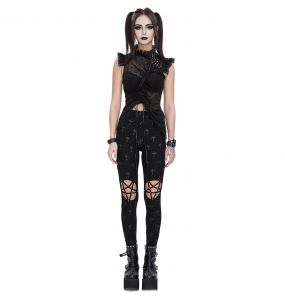 Leggings 'Penta Crosses' Noir