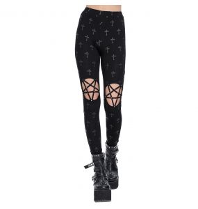 Leggings 'Penta Crosses' Noir