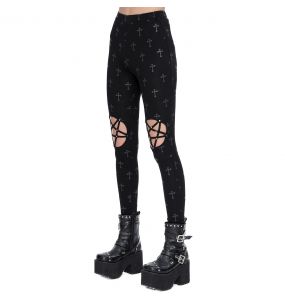 Leggings 'Penta Crosses' Noir