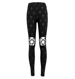 Leggings 'Penta Crosses' Noir