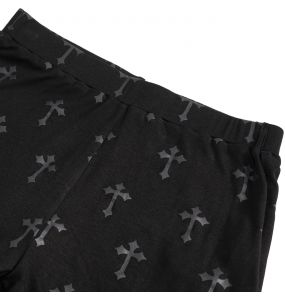 Black 'Penta Crosses' Leggings