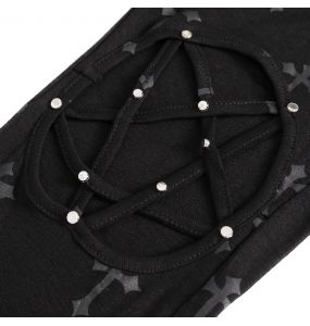 Leggings 'Penta Crosses' Noir
