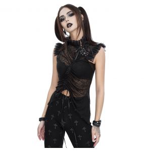 Top Sans Manches 'Gosvintha' Noir