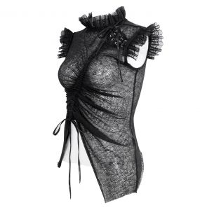 Black 'Gosvintha' Sleeveless Top