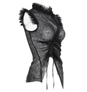 Black 'Gosvintha' Sleeveless Top