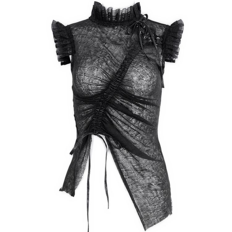 Top Sans Manches 'Gosvintha' Noir
