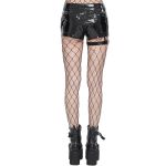 Short Sexy 'Gosvintha' en Simili Cuir Noir