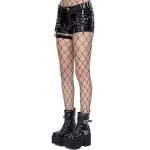 Short Sexy 'Gosvintha' en Simili Cuir Noir