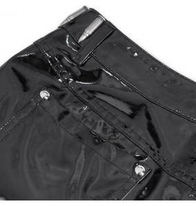 Short Sexy 'Gosvintha' en Simili Cuir Noir