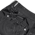Black Faux Leather 'Gosvintha' Sexy Shorts