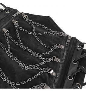 Longue Jupe Fendue 'Midnight Bloom' Noire