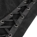 Longue Jupe Fendue 'Midnight Bloom' Noire