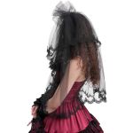 Voile et Couronne Skull 'Glamour' Noirs