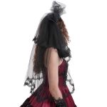 Voile et Couronne Skull 'Glamour' Noirs