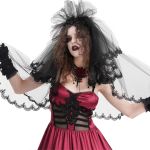 Voile et Couronne Skull 'Glamour' Noirs