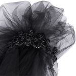 Voile et Couronne Skull 'Glamour' Noirs