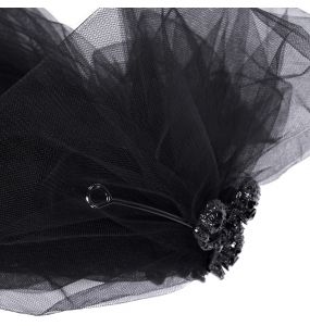 Voile et Couronne Skull 'Glamour' Noirs