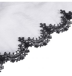 Voile et Couronne Skull 'Glamour' Noirs