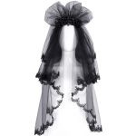 Voile et Couronne Skull 'Glamour' Noirs