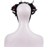 Bandeau 'Horns and Roses' Noir et Rouge