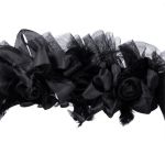 Bandeau 'Horns and Roses' Noir et Rouge