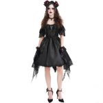 Bandeau 'Horns and Roses' Noir et Rouge