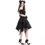 Bandeau 'Horns and Roses' Noir et Rouge