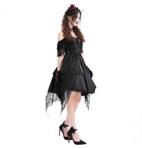 Bandeau 'Horns and Roses' Noir et Rouge