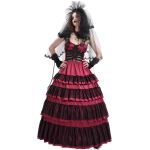 Red 'Darkness Meet Glamour' Long Dress