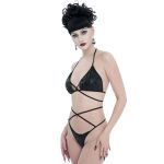 Black 'Pentagram' Sexy Bikini