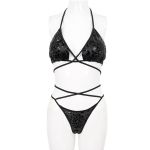 Black 'Pentagram' Sexy Bikini