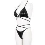Black 'Pentagram' Sexy Bikini