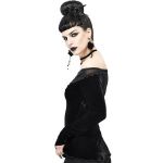 Black 'Gauterit' Long Sleeves Top