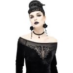 Black 'Gauterit' Long Sleeves Top