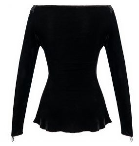 Haut Manches Longues 'Gauterit' Noir