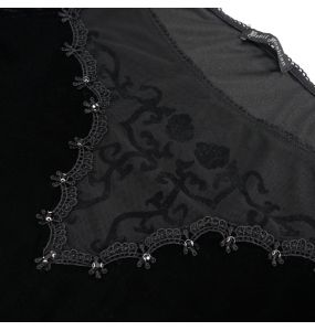 Black 'Gauterit' Long Sleeves Top