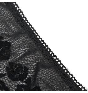 Black 'Gauterit' Long Sleeves Top