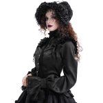 Demi-Chapeau Gothic Lolita 'Laura' Noir