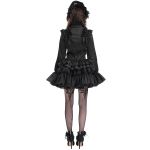 Demi-Chapeau Gothic Lolita 'Laura' Noir