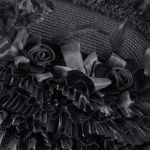 Demi-Chapeau Gothic Lolita 'Laura' Noir