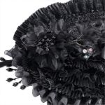 Demi-Chapeau Gothic Lolita 'Laura' Noir