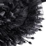 Demi-Chapeau Gothic Lolita 'Laura' Noir