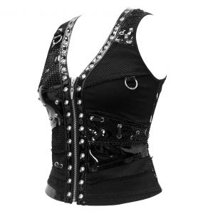 Haut Sans Manches 'Hecate' Noir