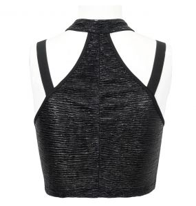 Crop Top Sans Manches 'Arika' Noir